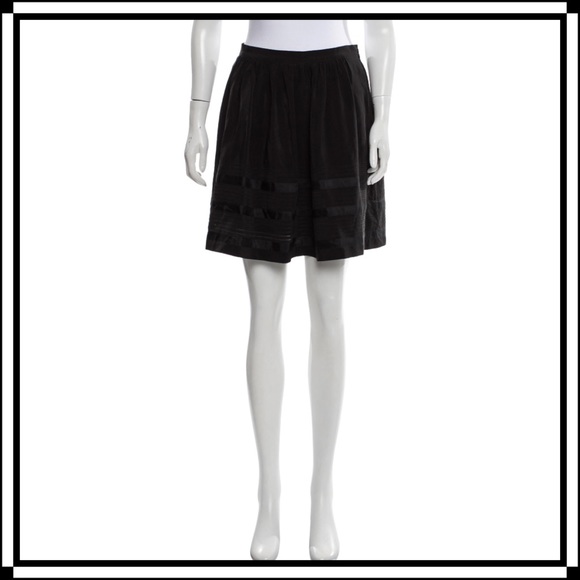 black silk skirt knee length